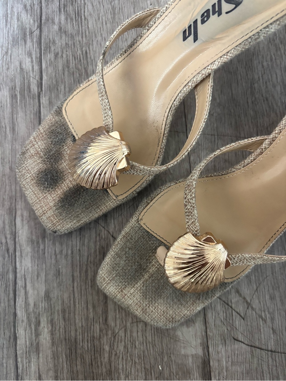 Shein Seashell Heels - Picture 3 of 5